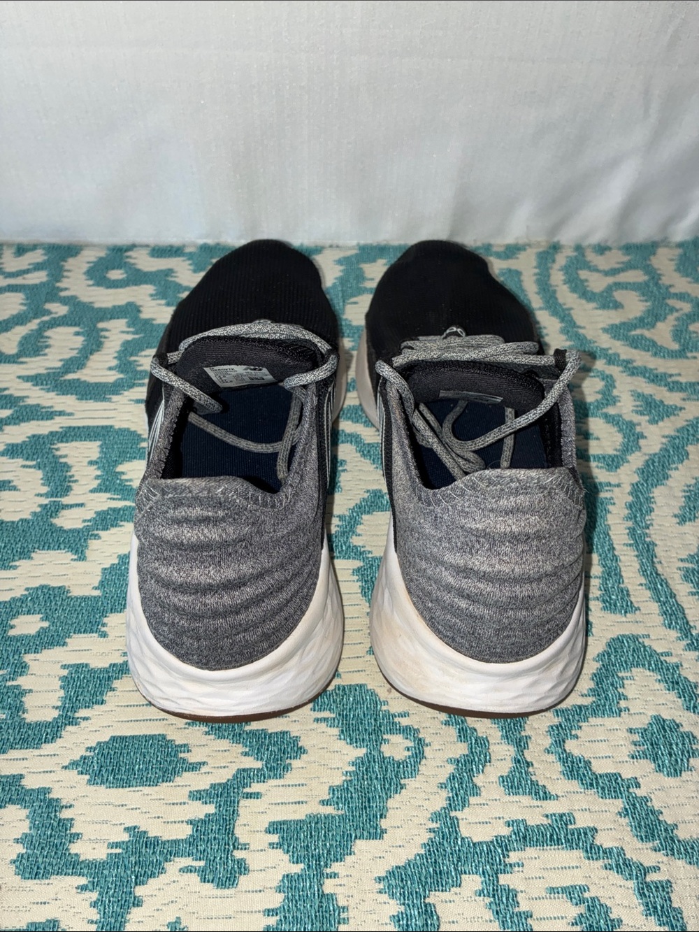 New Balance Black & Gray Knit-Back Athletic Sneakers Fresh Form Roav Boys Sz 4.5 - Picture 4 of 11